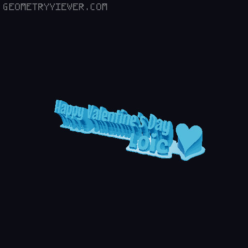 Happy Valentines Day... 3D model thumbnail