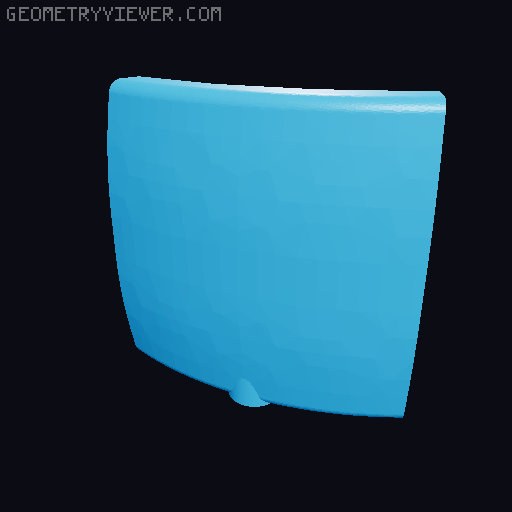 Bondage Collar with cylinder lock 3D model thumbnail