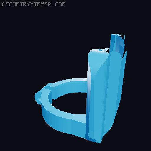 Heat gun holster  3D model thumbnail