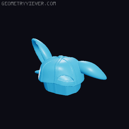 Urban Bunny – Cool Easter Figurine with Egg 3D model thumbnail