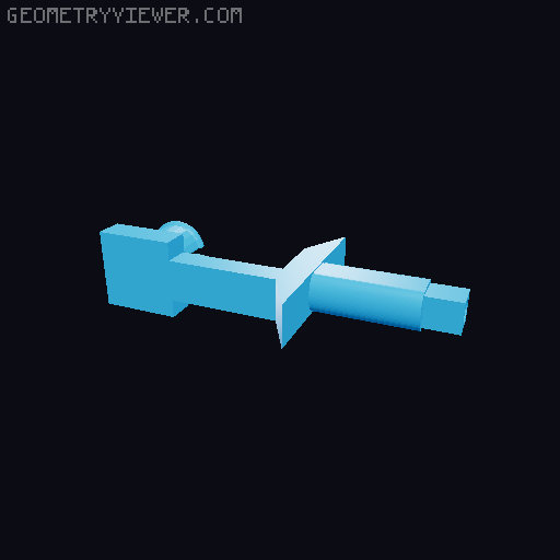 Dummy 13 forearm weapon connecter. 3D model thumbnail
