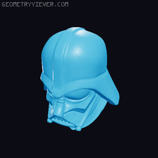 Darth Vader Easy Print Less supports 3D model thumbnail