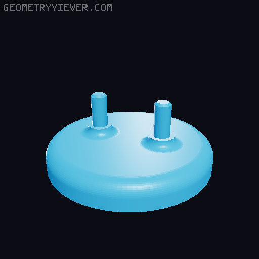 OK Trophy with eyes 3D model thumbnail