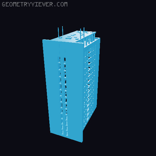 Immeuble villemomble cité de la sablière de villemomble  3D model thumbnail