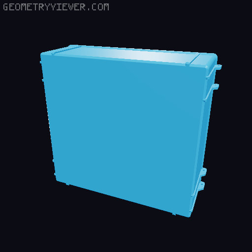 Magic: The Gathering Rugged Storage Box, Inserts and Original Logo 3D model thumbnail