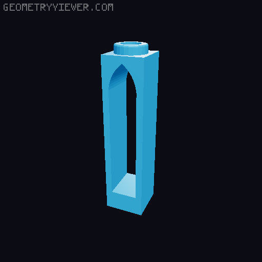 Piezas con Arcos Interiores 3D model thumbnail