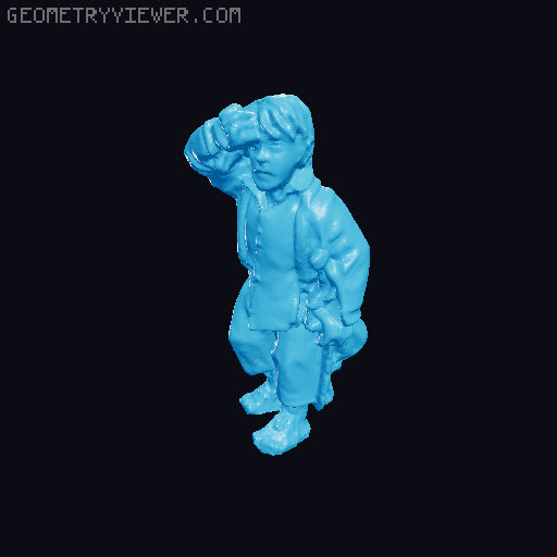 Two Short guys climbing the Burning Mountain 3D model thumbnail