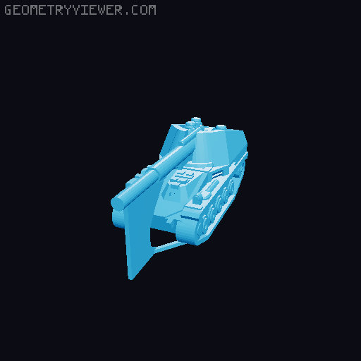 German WW2 tanks 3D model thumbnail