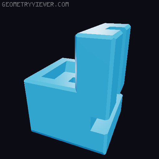 Lucky 13 Larger Shoulder pauldron and Mandalorian parts 3D model thumbnail