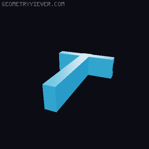 Customizable necklace letters 3D model thumbnail