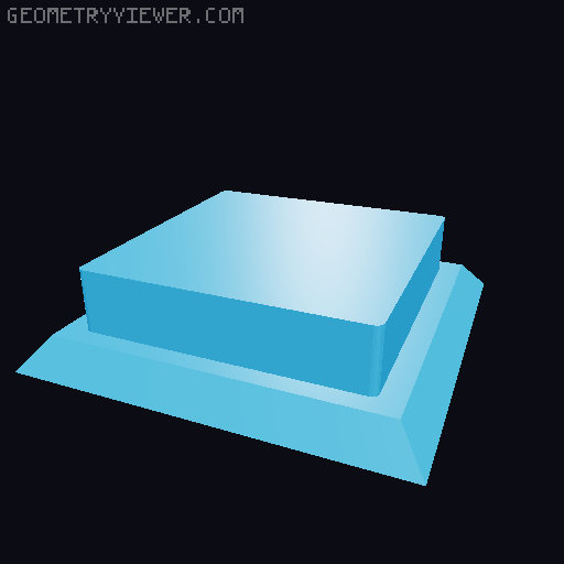 Stacked Lack Enclosure (2 enclosures and 1 shelf) 3D model thumbnail