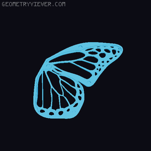 MINI 13: Monarch Butterfly 3D model thumbnail