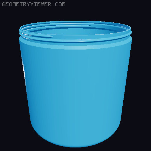 Simple Piggy Bank Containers 3D model thumbnail