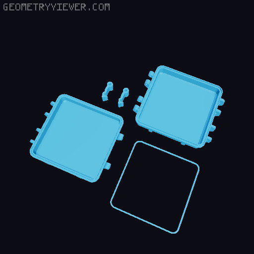Gameboy Advance SP - Rugged Case 3D model thumbnail