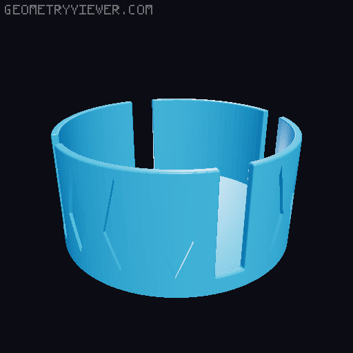 Coaster Holder Untersetzer Halter 3D model thumbnail