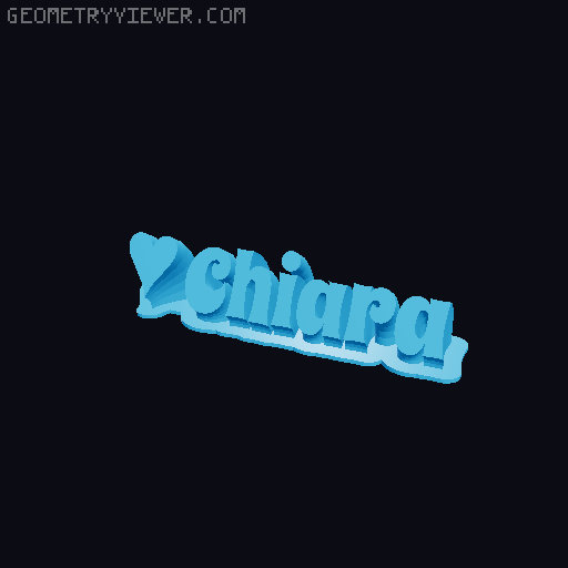 Valentine sculpture 3D model thumbnail