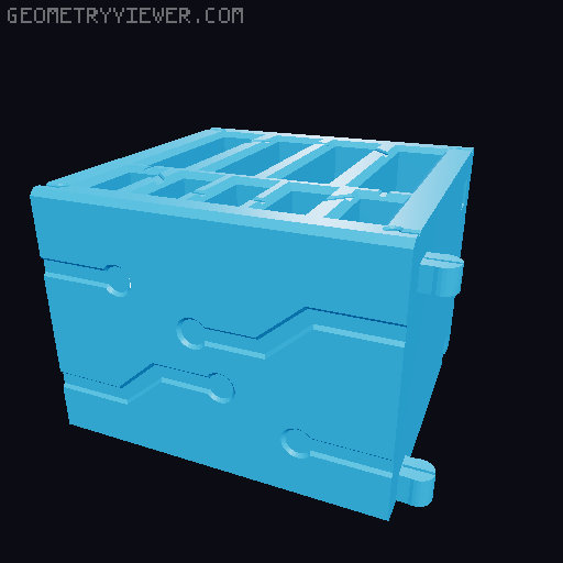 Precision Tool Modular Blocks 3D model thumbnail
