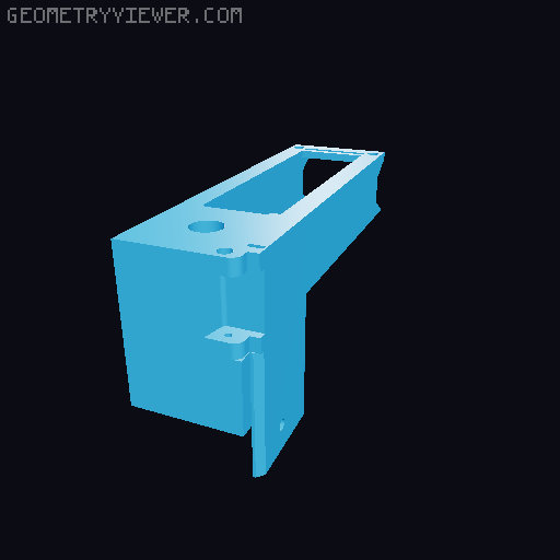 Magnetic left window for Prusa Enclosure V2 - MMU2S 3D model thumbnail