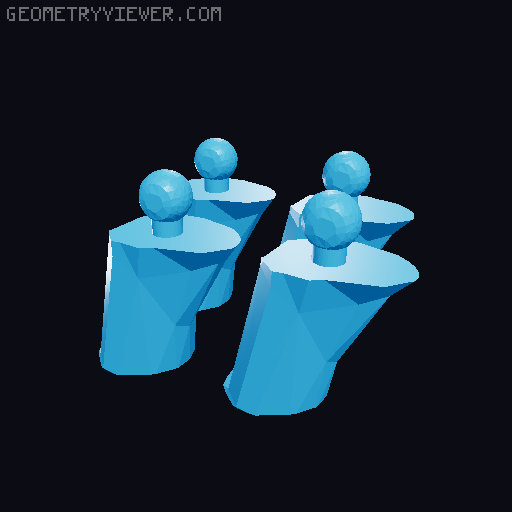 Ball and Socket Wolf 3D model thumbnail
