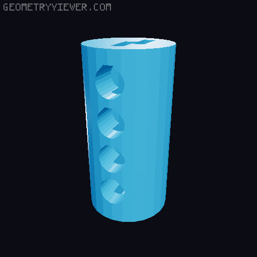 Lock Cylinder toy, configurable 3D model thumbnail