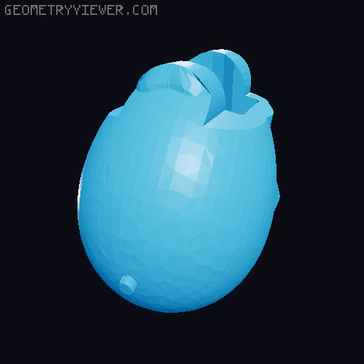 Pregnant belly for Dummy 13 3D model thumbnail