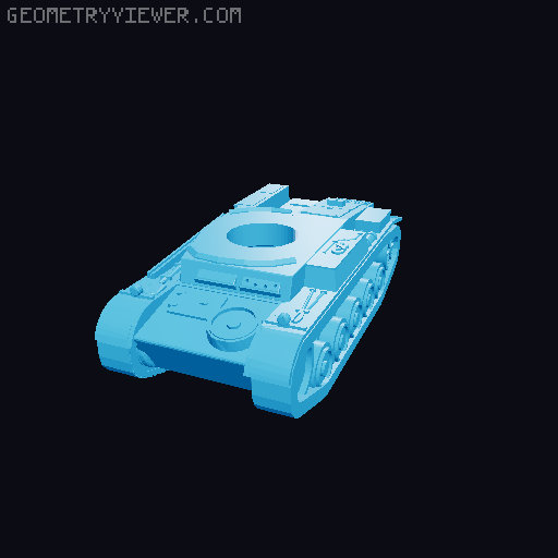 German WW2 tanks 3D model thumbnail