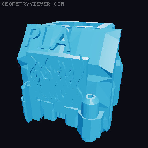 Heavy PLA soliger Flamethrower variation (MOD) 3D model thumbnail
