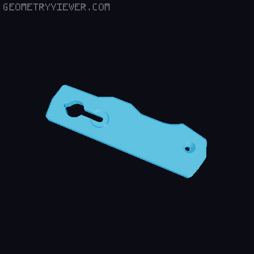 Small Camera Clutch Straps (EM5, GM1, Z30) 3D model thumbnail