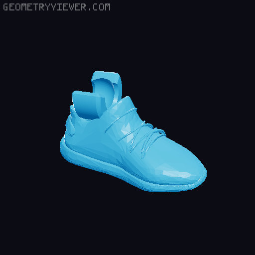 Dummy 13 Yezzy Shoes 3D model thumbnail