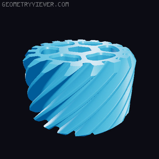 Gear fidget spinner 3D model thumbnail