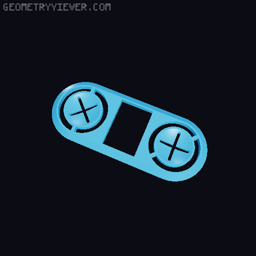 X+stencil 3D model thumbnail