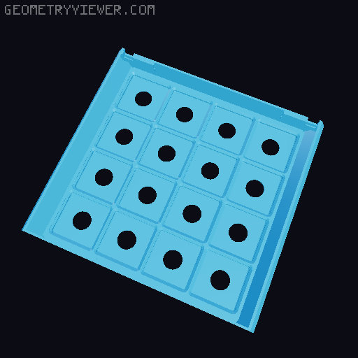 Under Desk Drawer 2.0 Gridfinity Refined 3D model thumbnail
