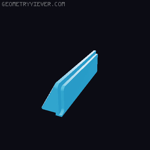 Creality K1C Door Seal 3D model thumbnail
