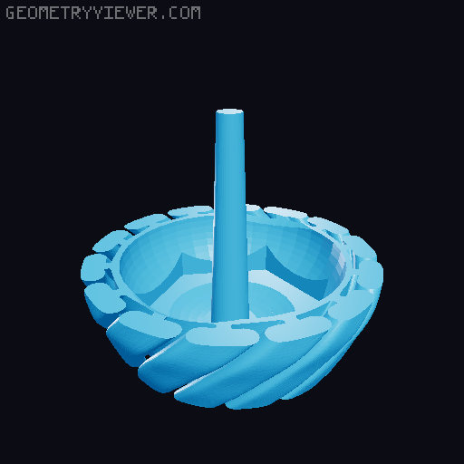 Ring Holder Bowl 3D model thumbnail