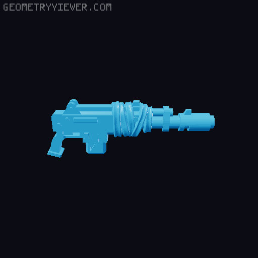 Futuristic guns - pack 1 (2HG1 position) 3D model thumbnail