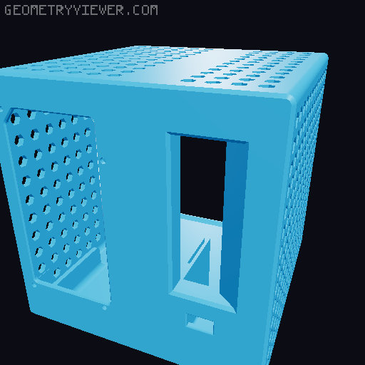 Dual Fan version of BC-250 ATX CASE with backplate cooler 3D model thumbnail