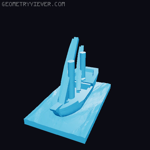 Human Fantasy Fleet 3D model thumbnail