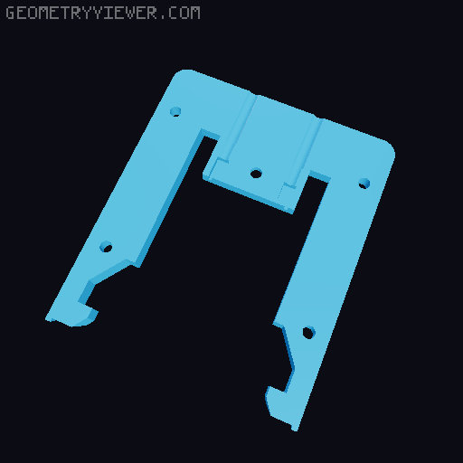 Parkside saw adaptater 3D model thumbnail