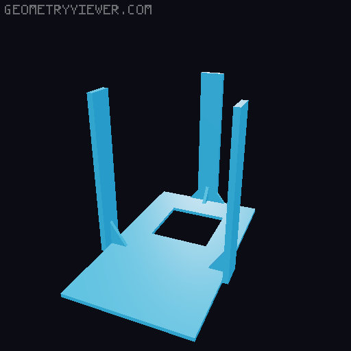 Modified card slinger 3D model thumbnail