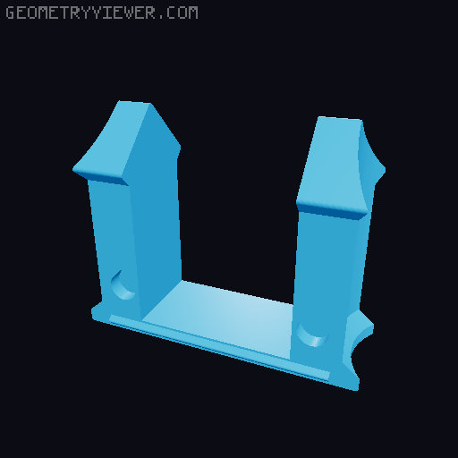 Hexglyph remix for printing in parts 3D model thumbnail