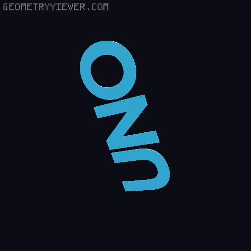 Separate UNO letters and background for gluing onto lid. 3D model thumbnail