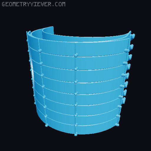 PRUSA RC3 faceshield remix - "stacked" 3D model thumbnail