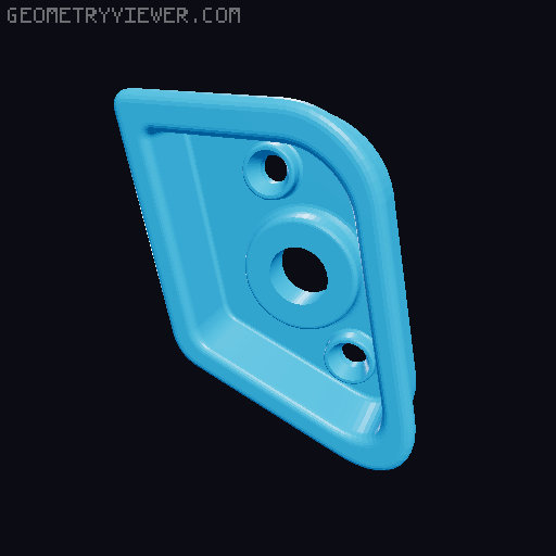 Pistol air mouse 3D model thumbnail