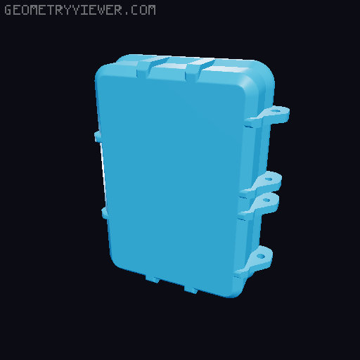 Rugged Box - Bang! Card Game The Bullet 3D model thumbnail