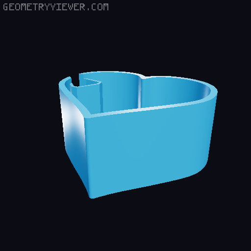 Heart-Container for Flexi-Rex 3D model thumbnail