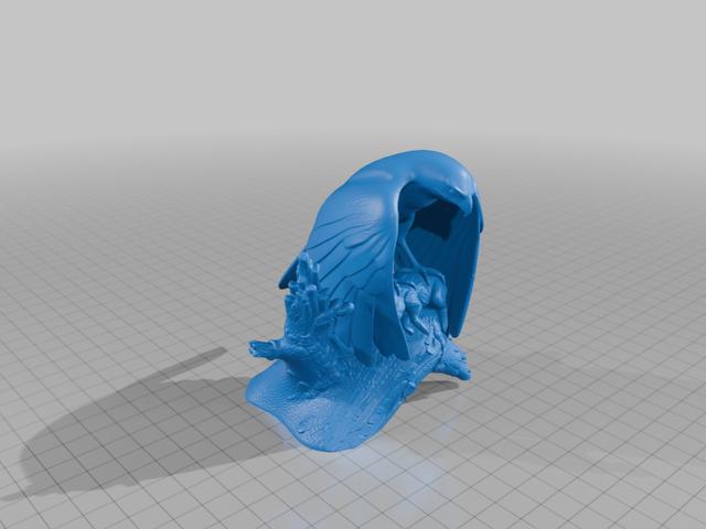 Hawk Capture Rabbit 3D model thumbnail