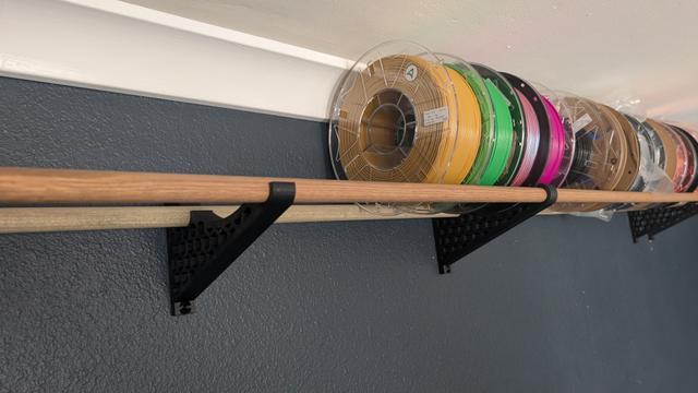 Wall mount filament holder pop in 3D model thumbnail