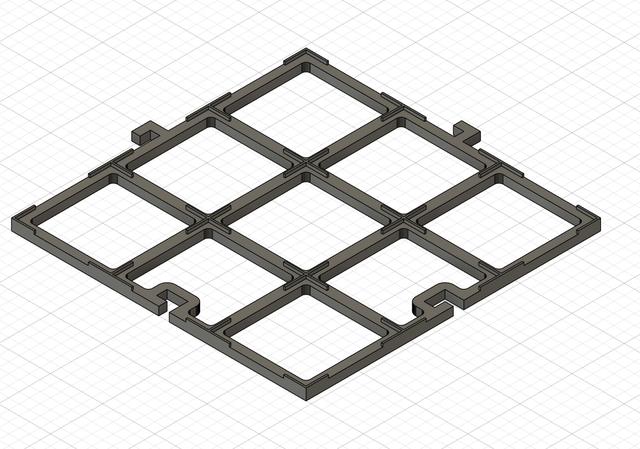 Karak tile holder - thick 3D model thumbnail