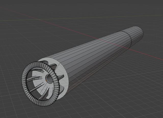 cigarette shaped soap bubble blower 3D model thumbnail