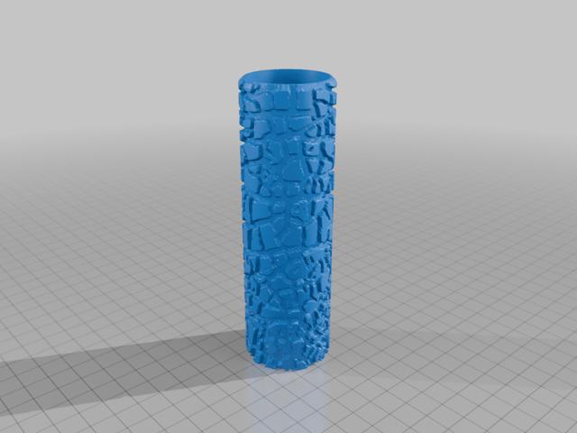 hami melon texture roller 3D model thumbnail